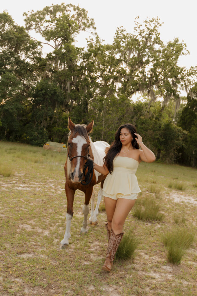 Western birthday photoshoot at Silver Family Farm in Florida