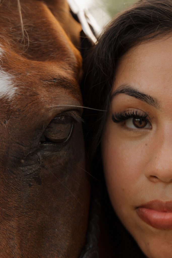  Birthday portrait session with Hank the horse at Silver Family Farm
